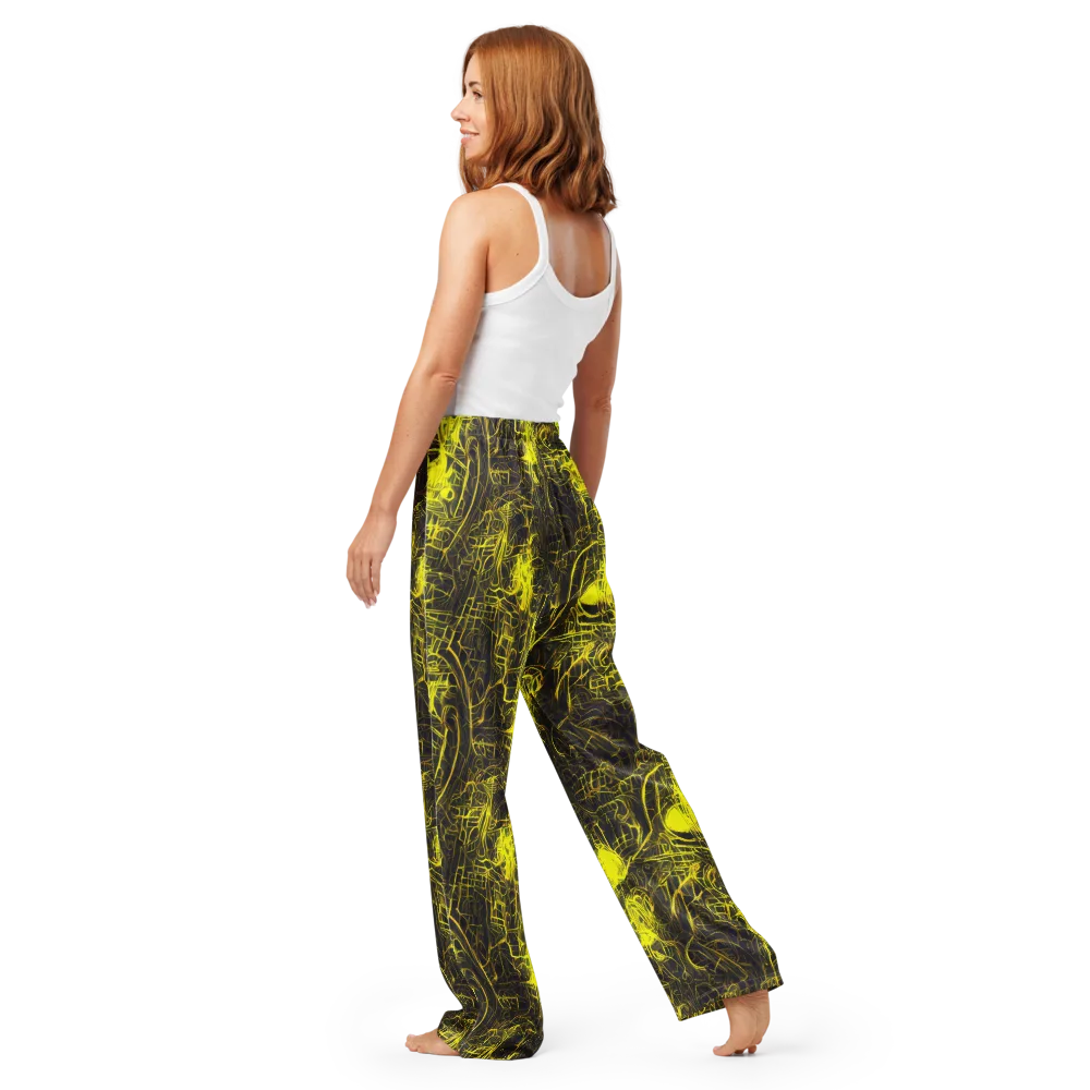 Acid Architecture on Women's Pajama Pants — Back