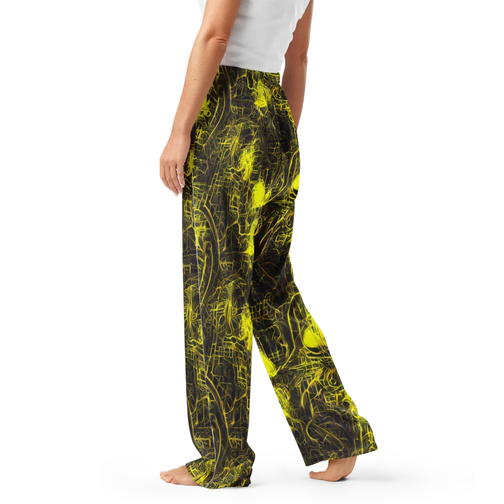 Acid Architecture on Women's Pajama Pants — Left