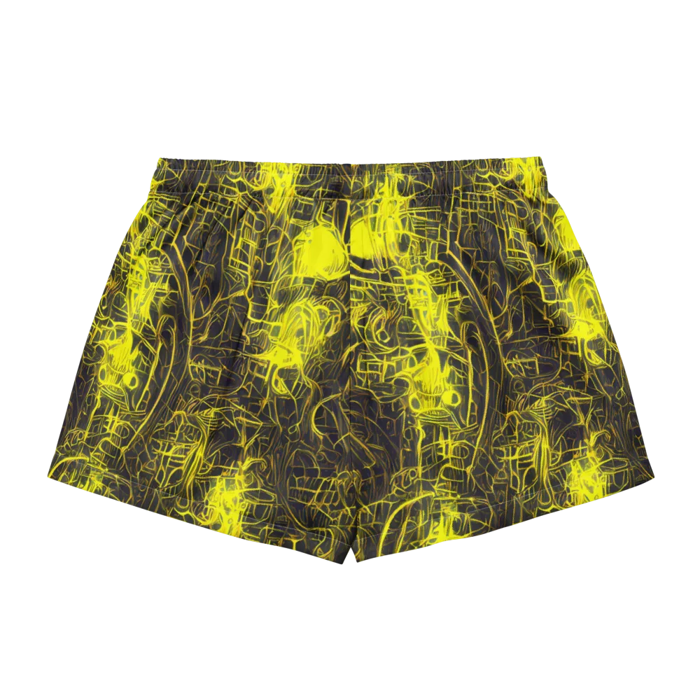Acid Architecture on Women's Pajama Shorts — Back