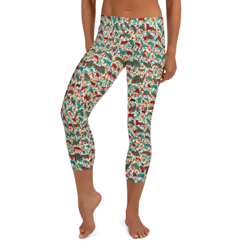 Desert Carnival on a Capri Leggings