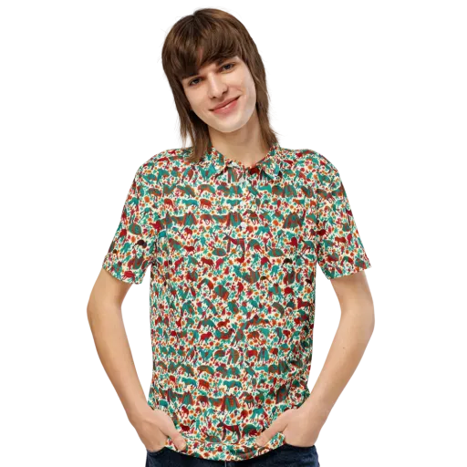 Desert Carnival on a Men's Slim Fit Polo Shirt