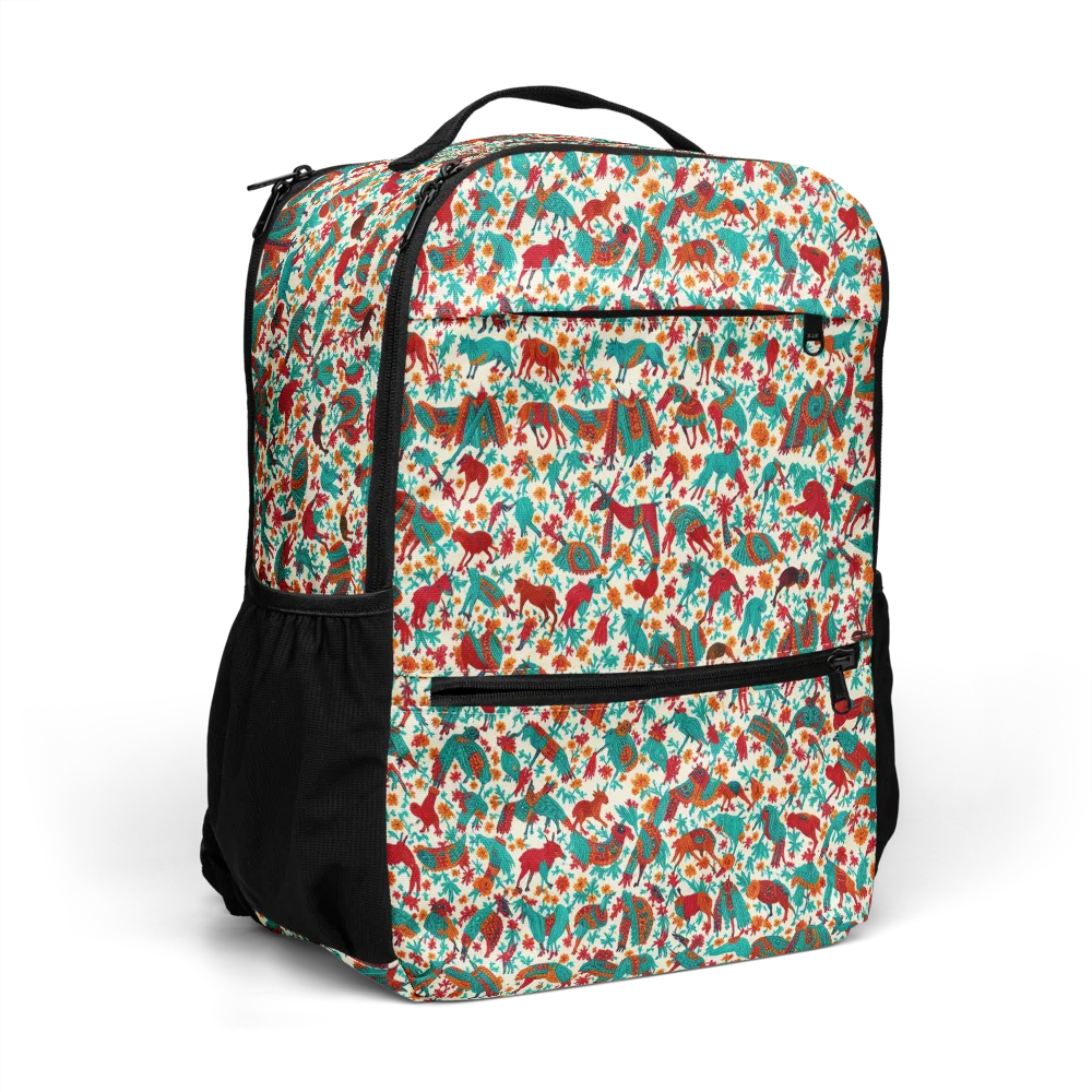 Desert Carnival on Utility Backpack — Right Front