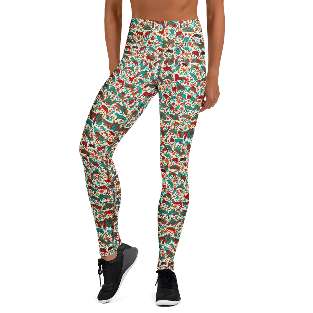 Desert Carnival on Yoga Leggings — Front