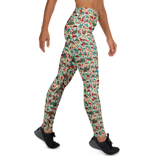 Desert Carnival on a Yoga Leggings