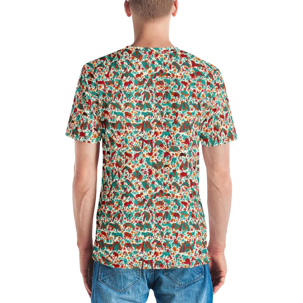Desert Carnival on Men's Crew Neck T-Shirt — Back