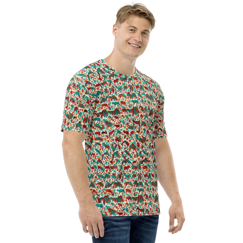 Desert Carnival on Men's Crew Neck T-Shirt — Right