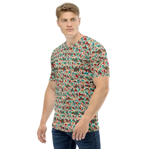 Desert Carnival on a Men's Crew Neck T-Shirt