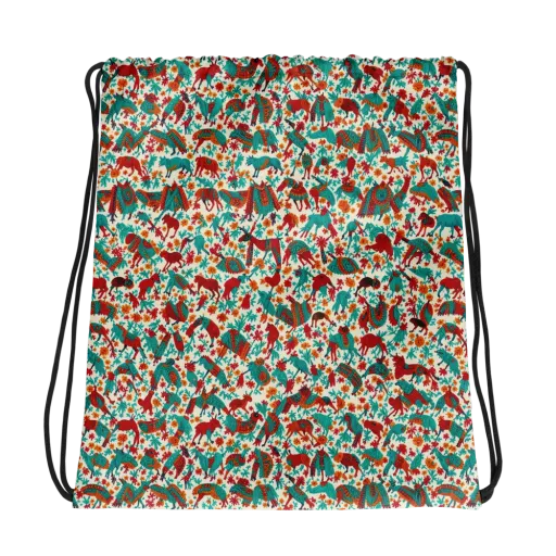 Desert Carnival on a Drawstring Bag