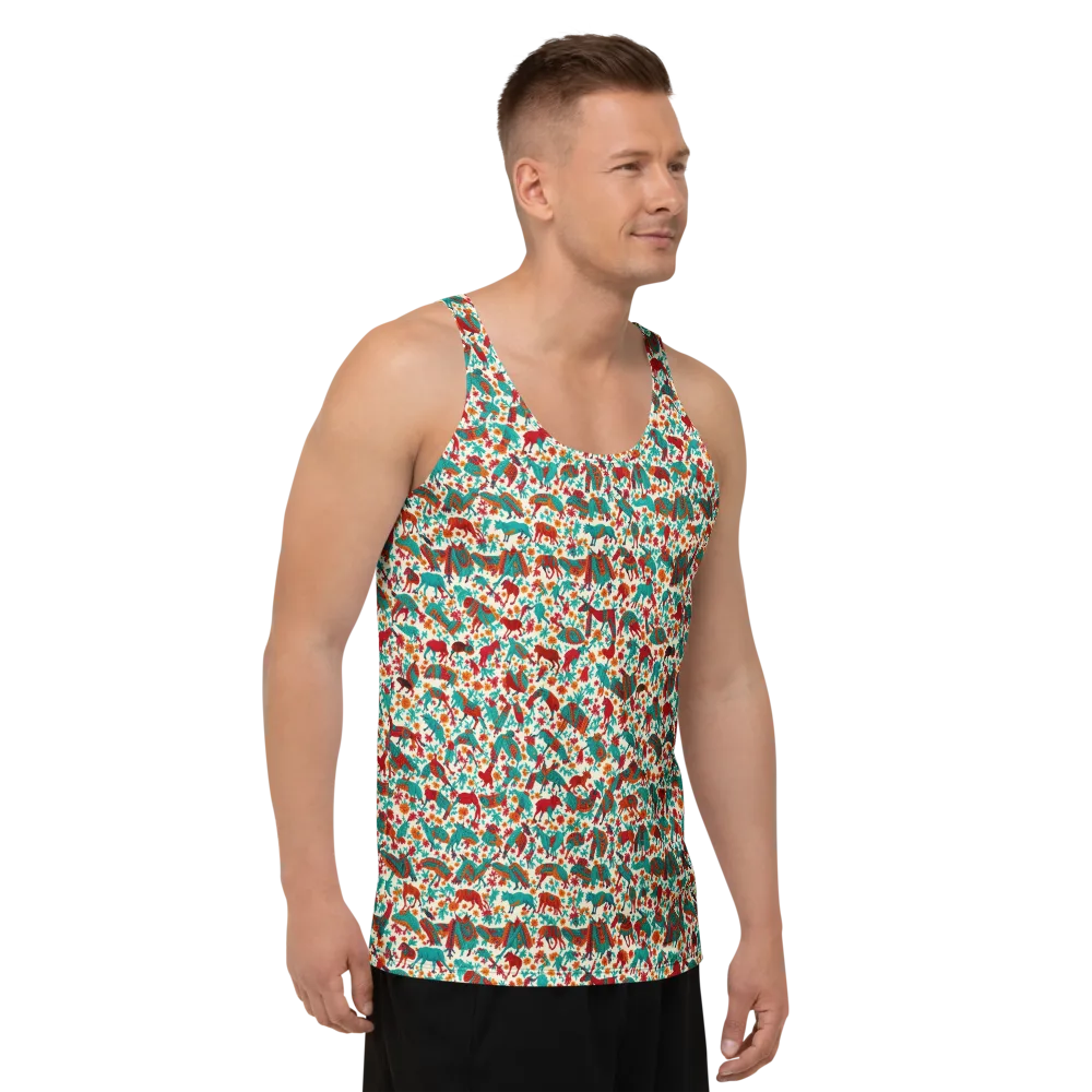 Desert Carnival on Men's Tank Top — Right Front
