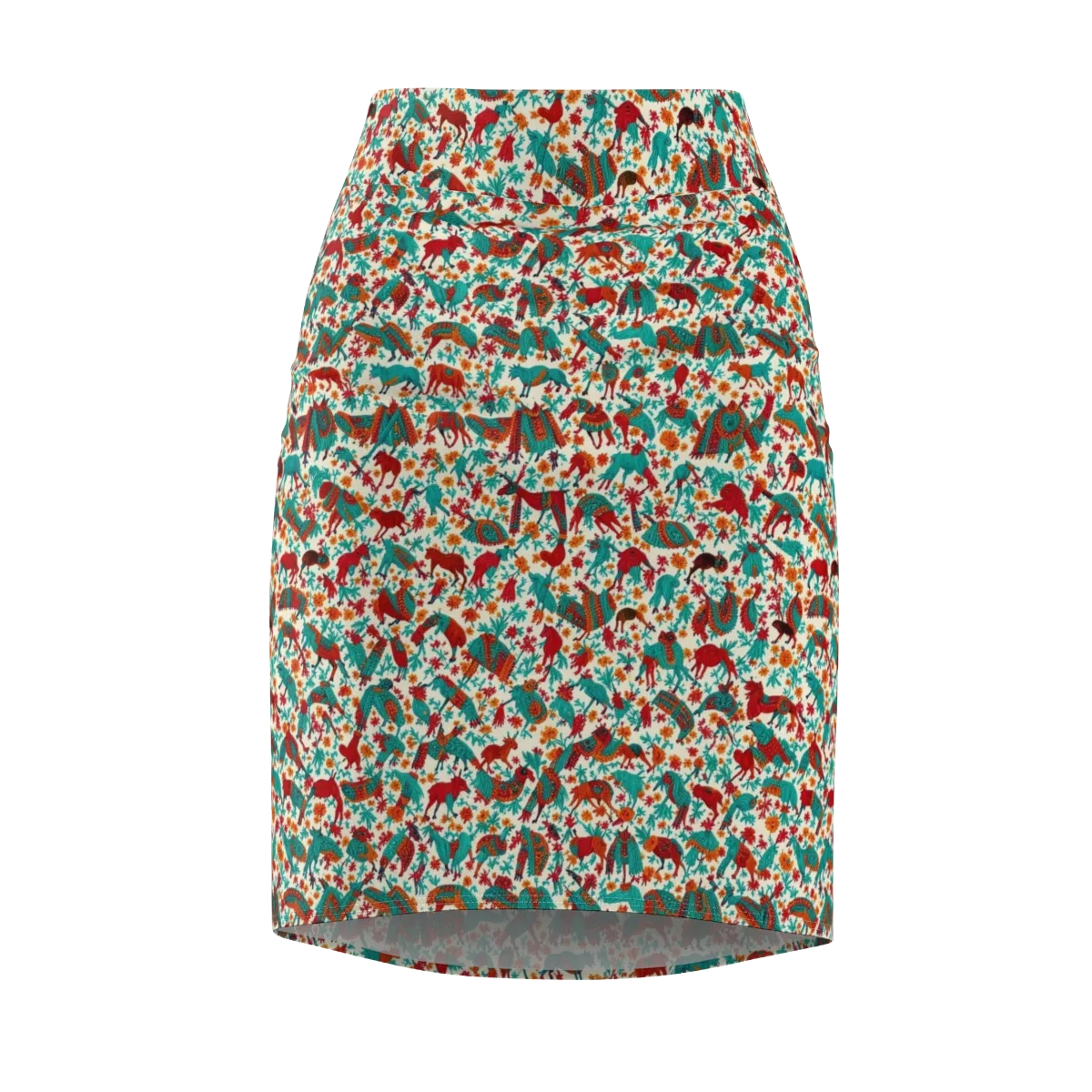 Desert Carnival on Pencil Skirt — Front
