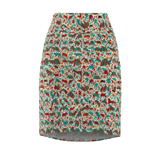 Desert Carnival on a Pencil Skirt