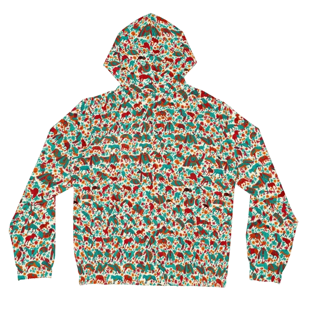 Desert Carnival on Women's Full-Zip Hoodie — Back