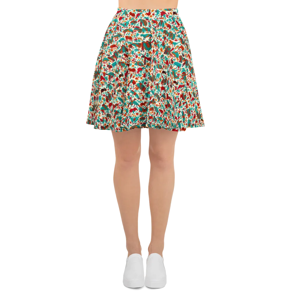 Desert Carnival on Skater Skirt — Front