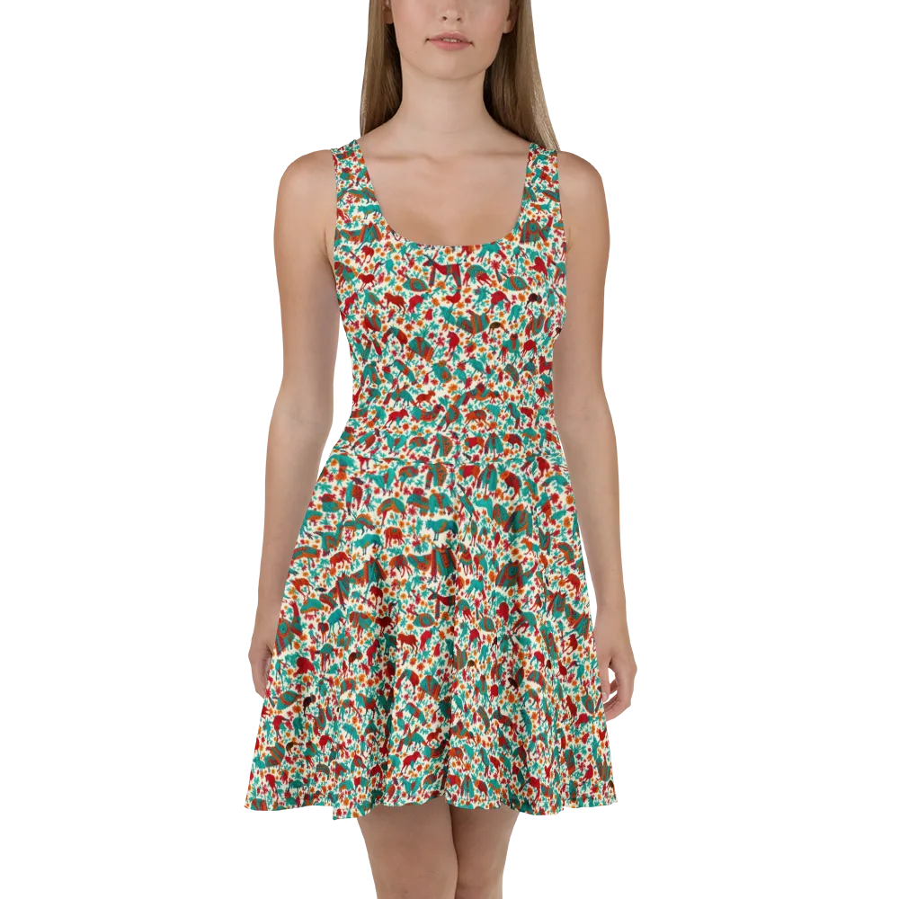 Desert Carnival on Skater Dress — Front