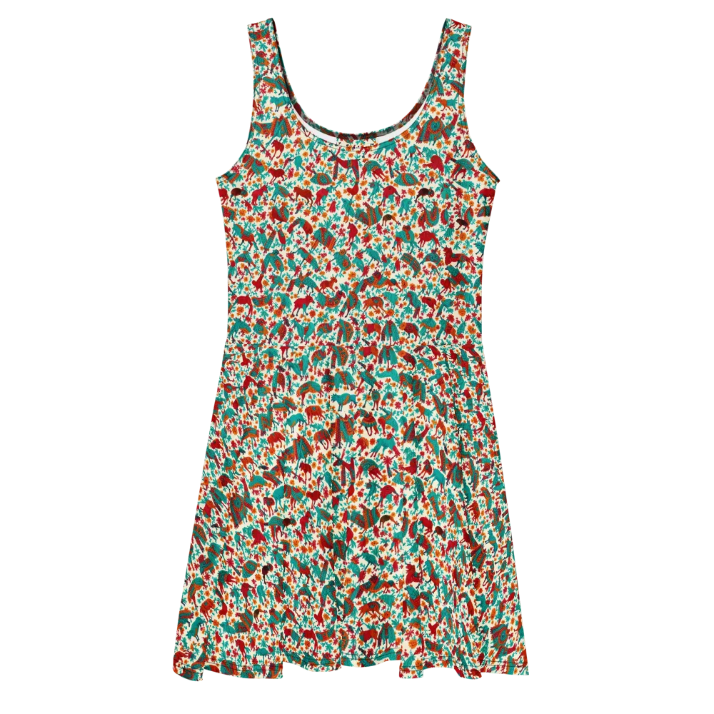 Desert Carnival on Skater Dress — Front