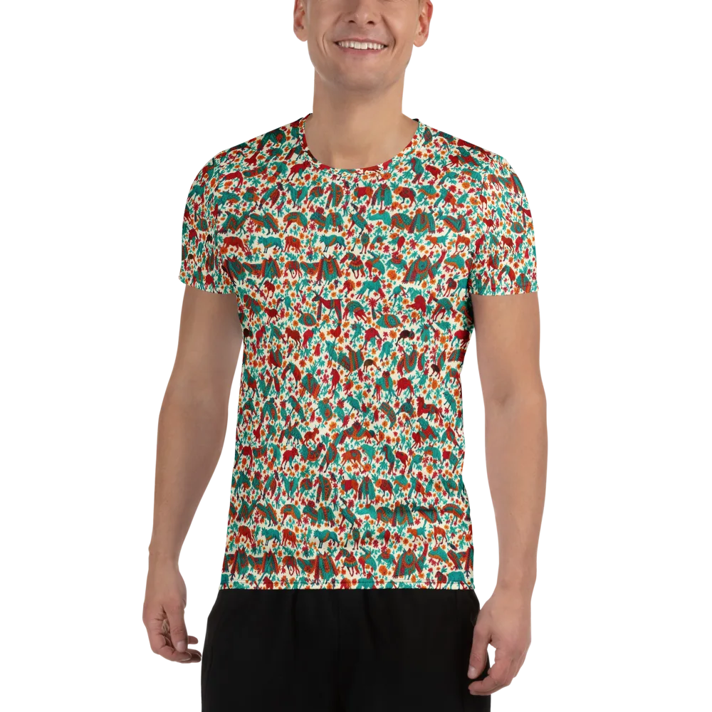 Desert Carnival on Men's Athletic T-Shirt — Front