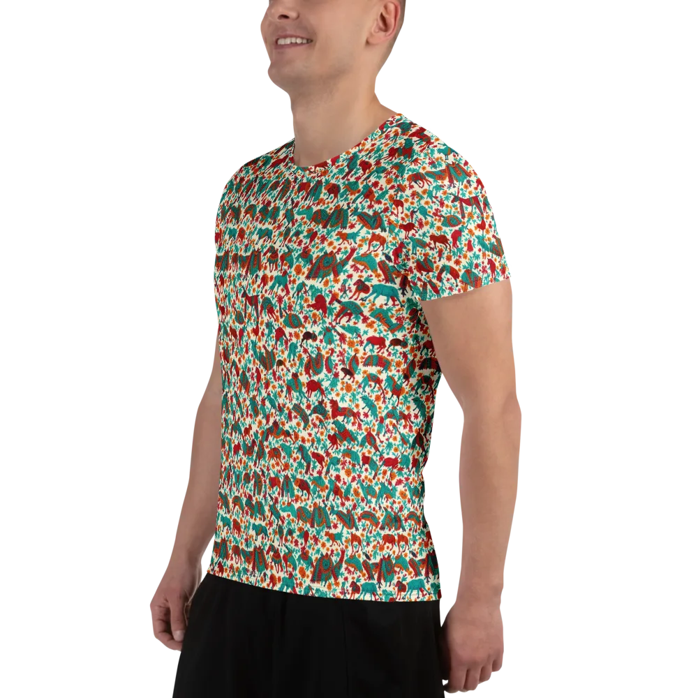 Desert Carnival on Men's Athletic T-Shirt — Left