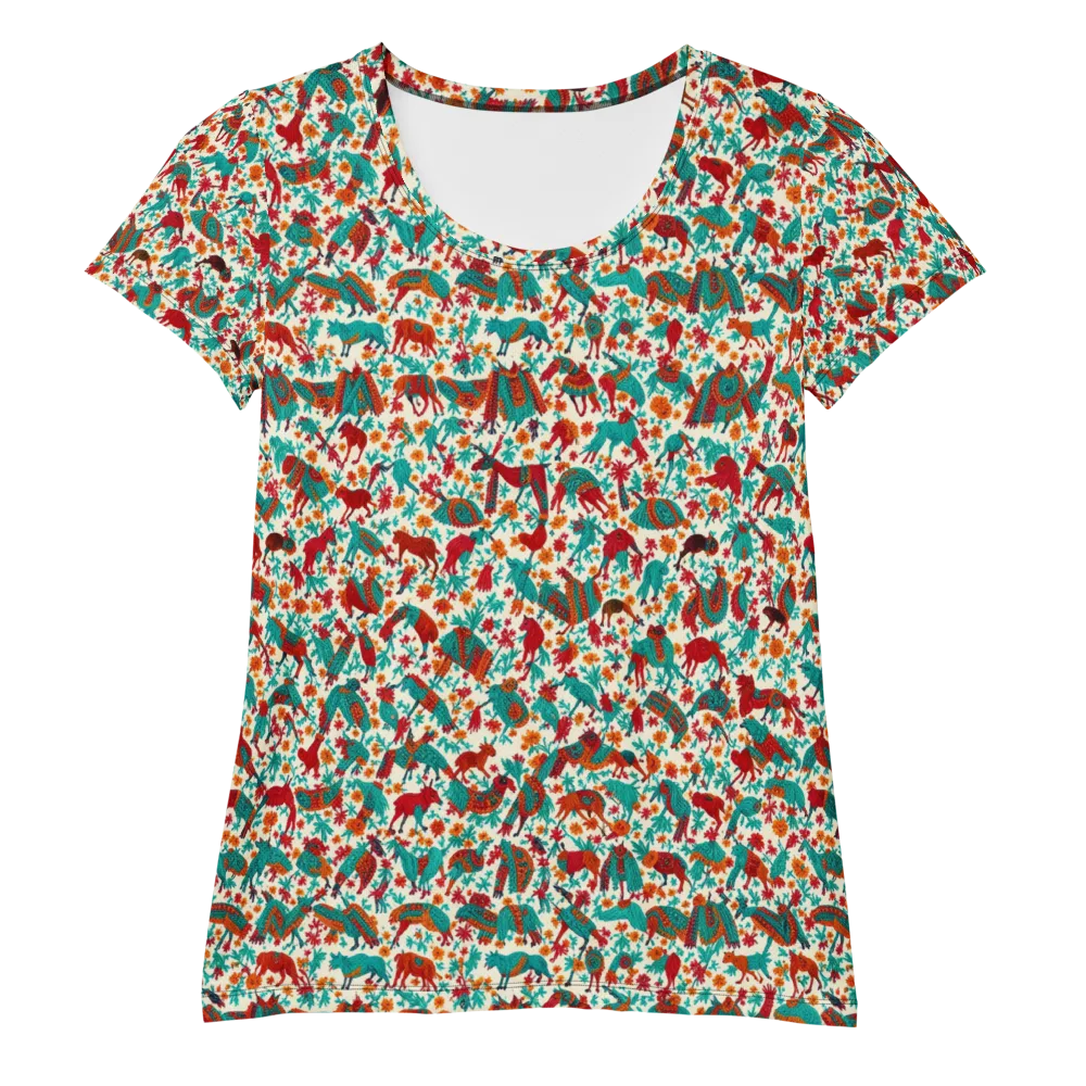 Desert Carnival on Women's Athletic T-Shirt — Front