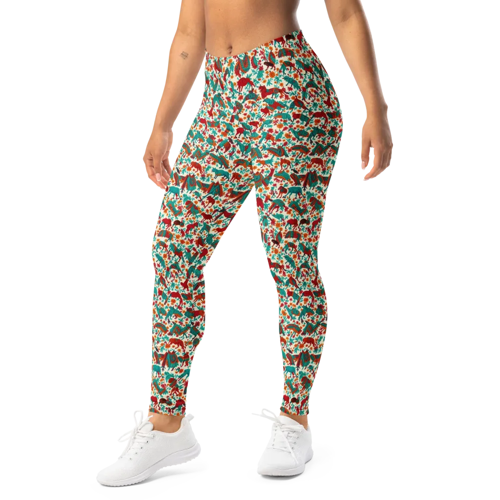Desert Carnival on Leggings — Left Front