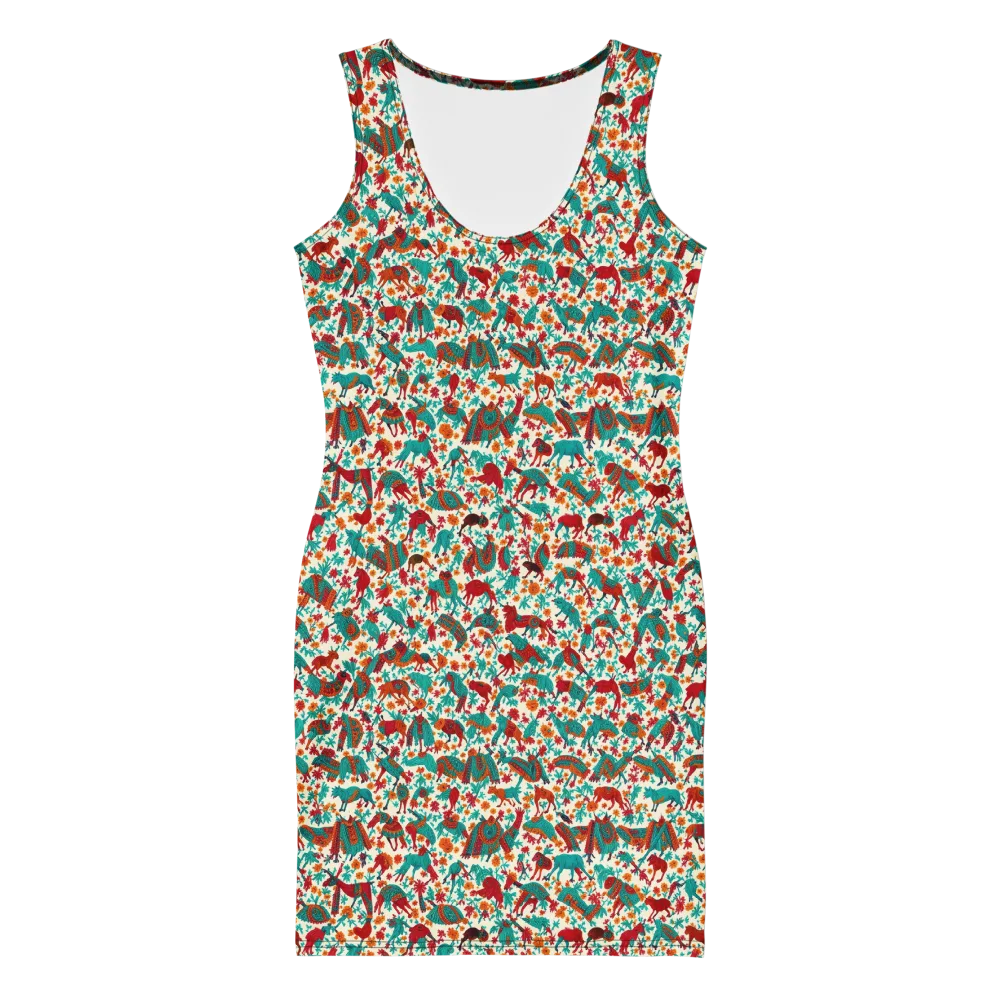 Desert Carnival on Bodycon Dress — Front