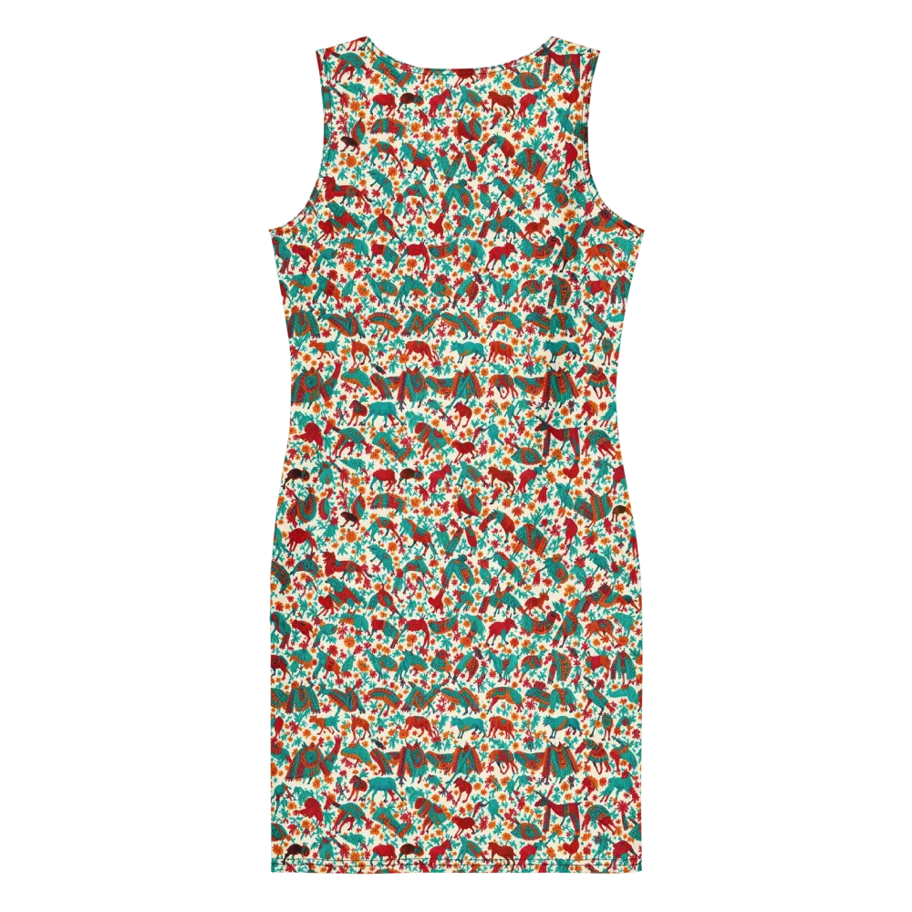 Desert Carnival on Bodycon Dress — Back