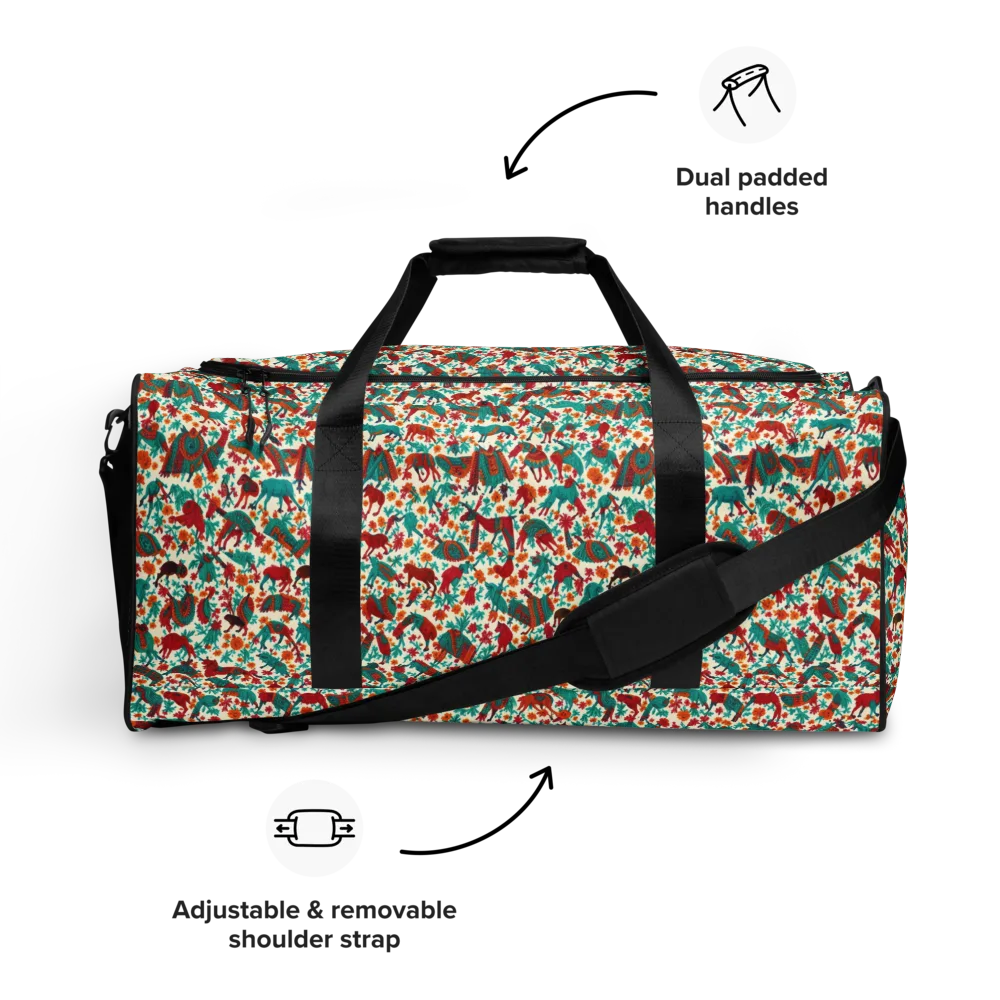 Desert Carnival on Duffle Bag — Front