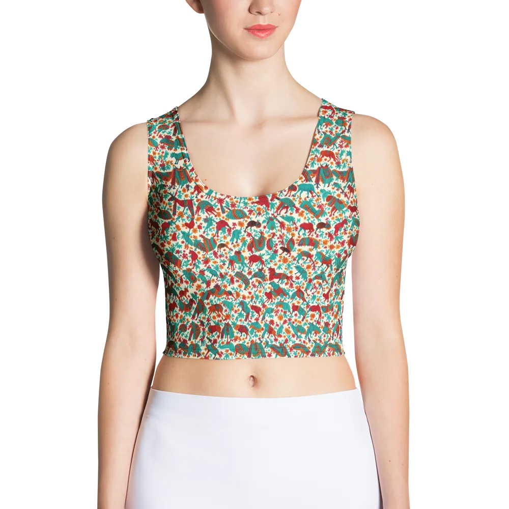 Desert Carnival on Crop Top — Front