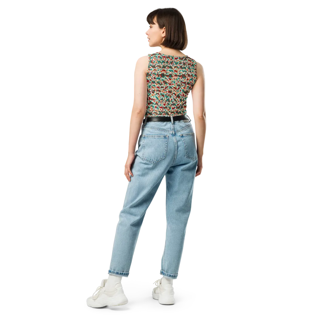 Desert Carnival on Crop Top — Back