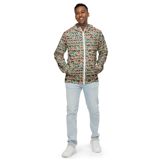 Desert Carnival on a Men's Windbreaker