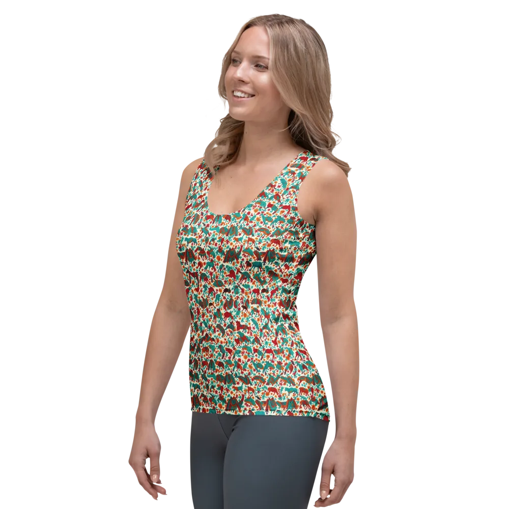 Desert Carnival on Women's Tank Top — Left Front