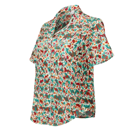 Desert Carnival on a Women's Short Sleeve Pajama Top