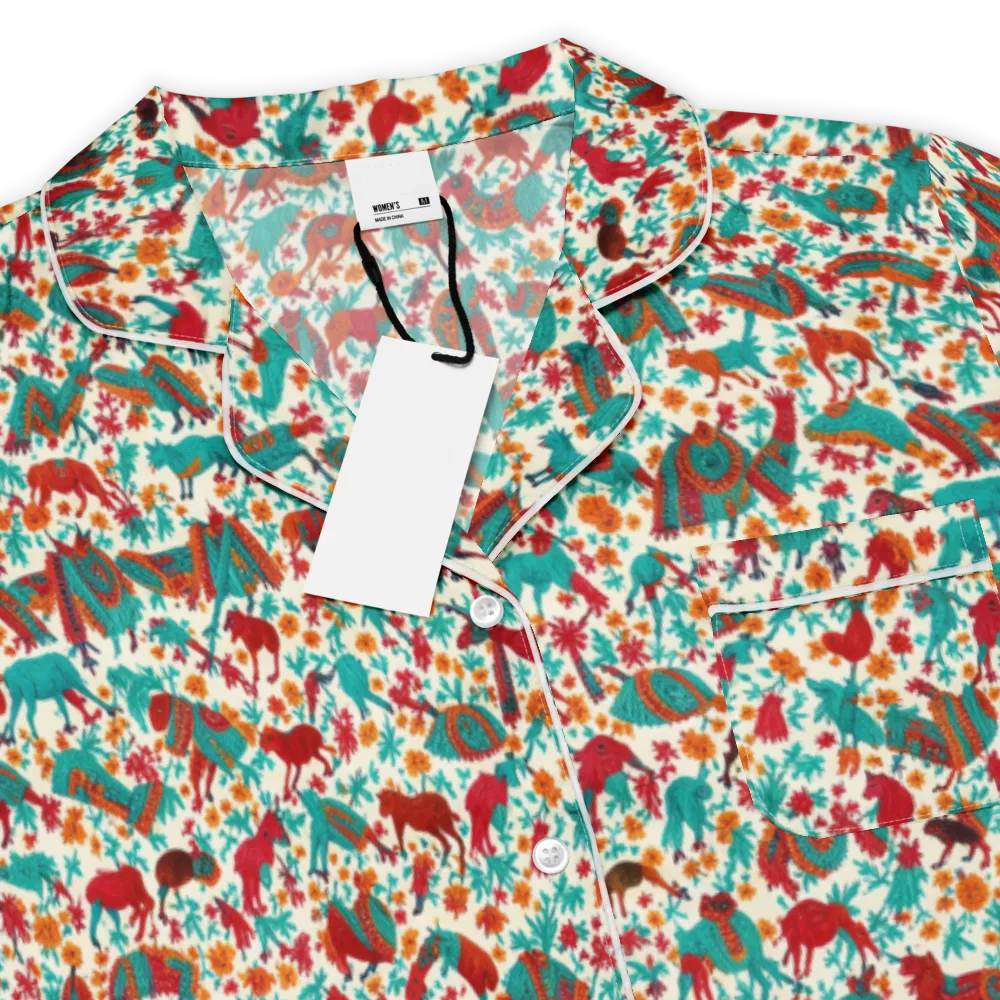 Desert Carnival on Women's Short Sleeve Pajama Top — Product details