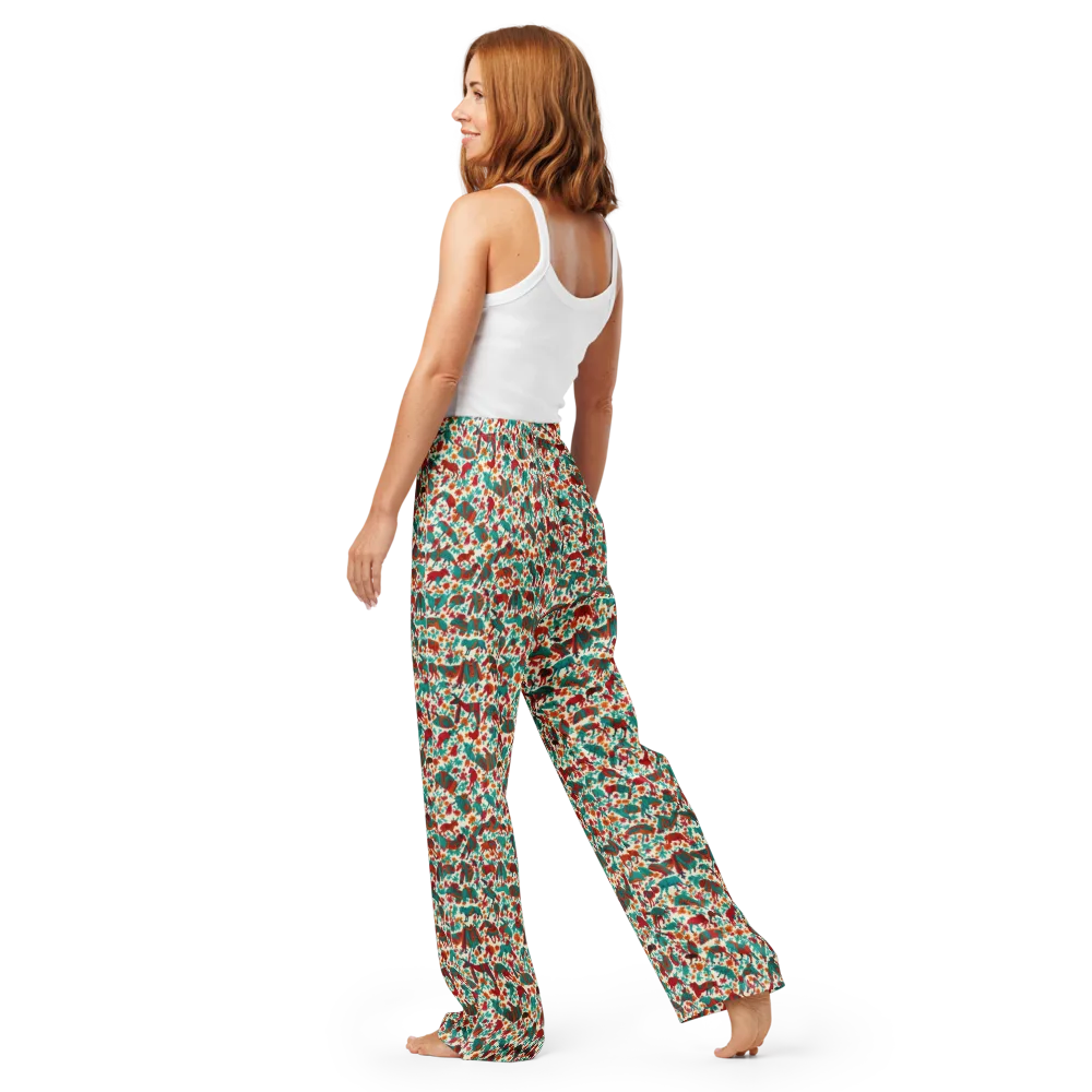 Desert Carnival on Women's Pajama Pants — Back