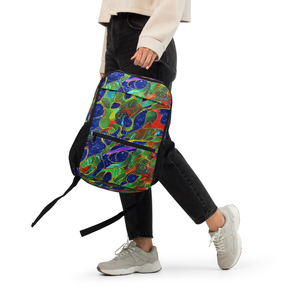 Acid Mosaic on Utility Backpack — Front
