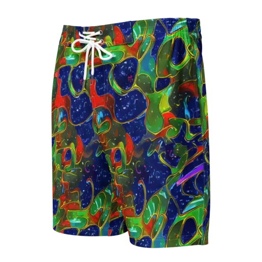 Acid Mosaic on a Men's Board Shorts