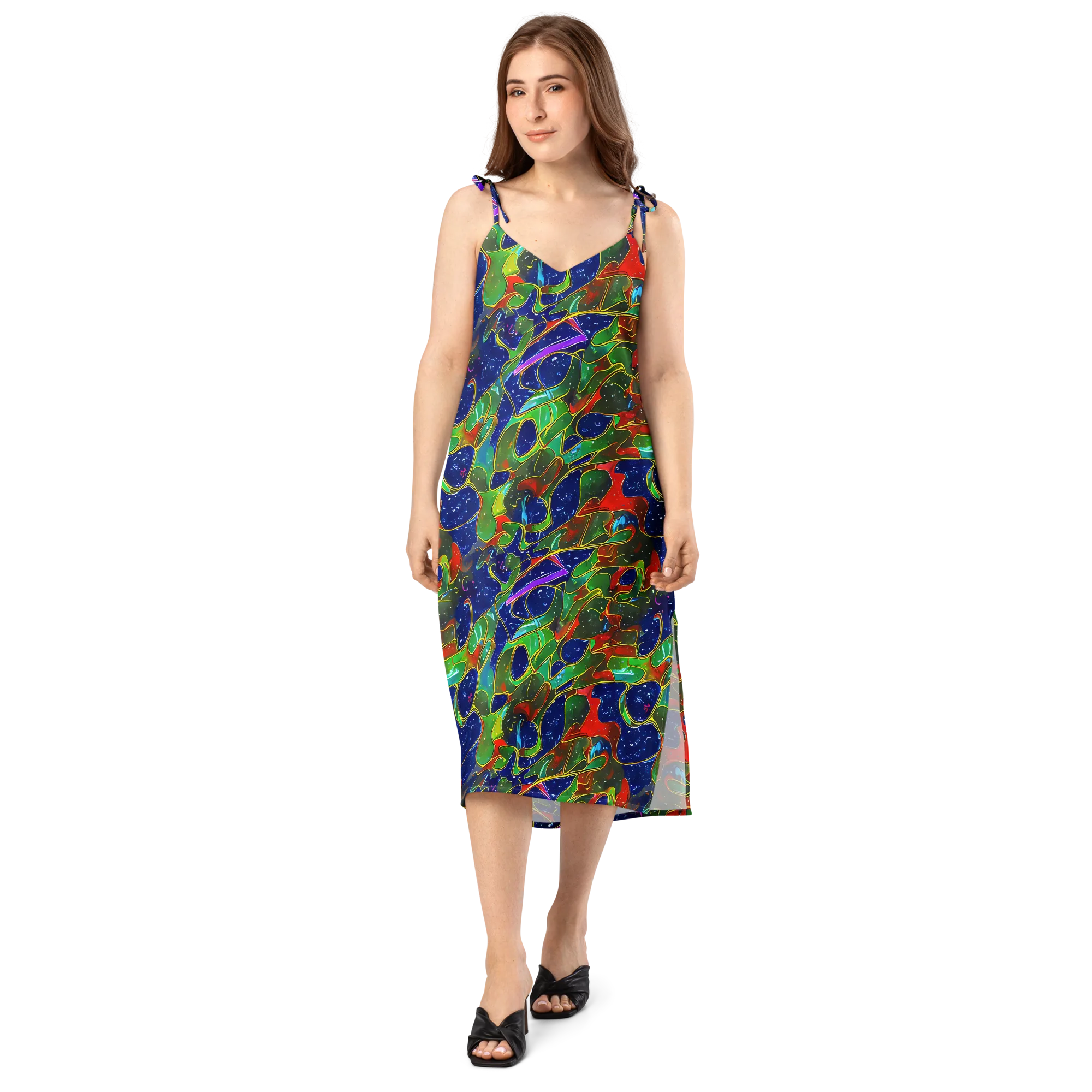 Acid Mosaic on Slip Dress — Front