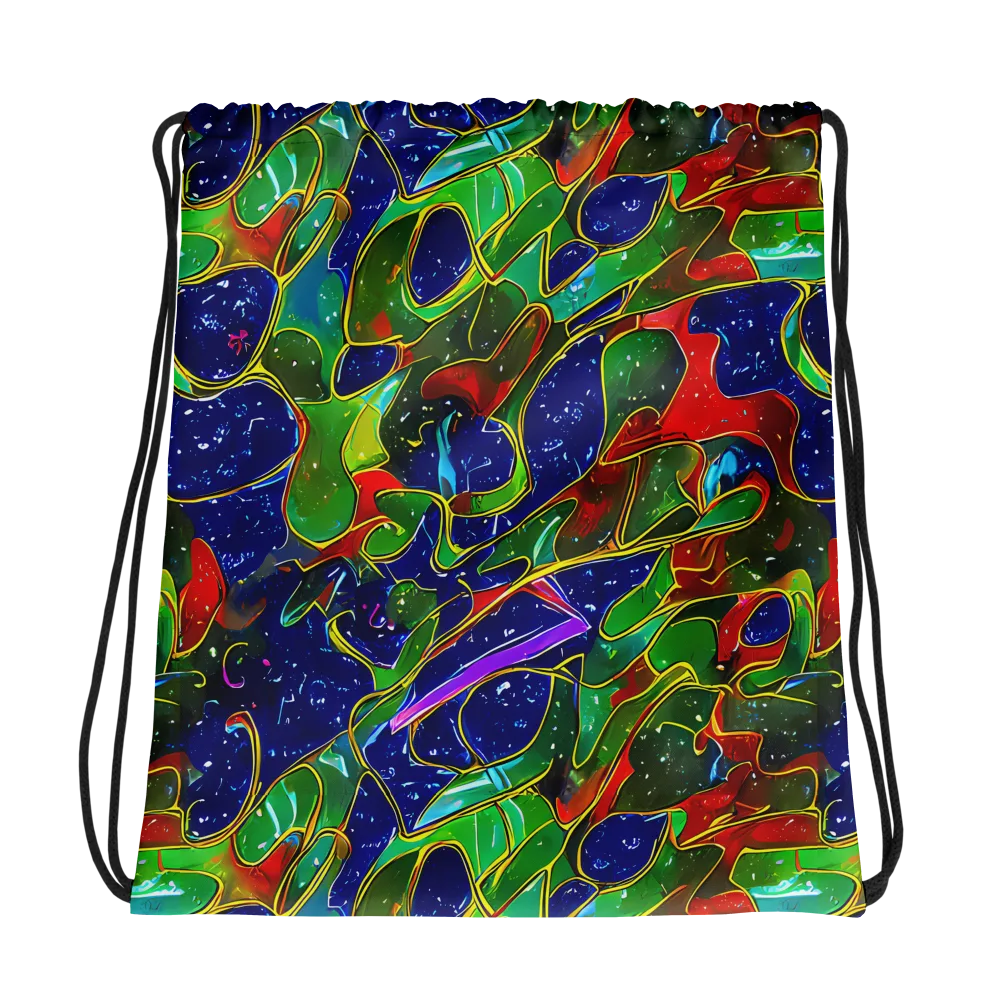 Acid Mosaic on Drawstring Bag — Photo