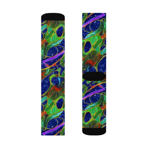 Acid Mosaic on a Socks
