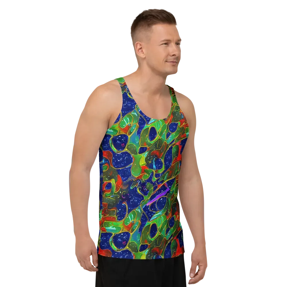 Acid Mosaic on Men's Tank Top — Right Front