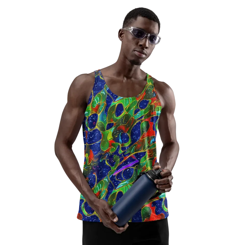 Acid Mosaic on Men's Tank Top — Front