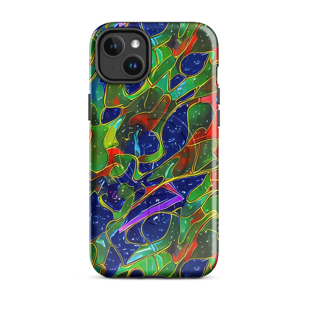 Acid Mosaic on MagSafe Tough Case for iPhone® — Front