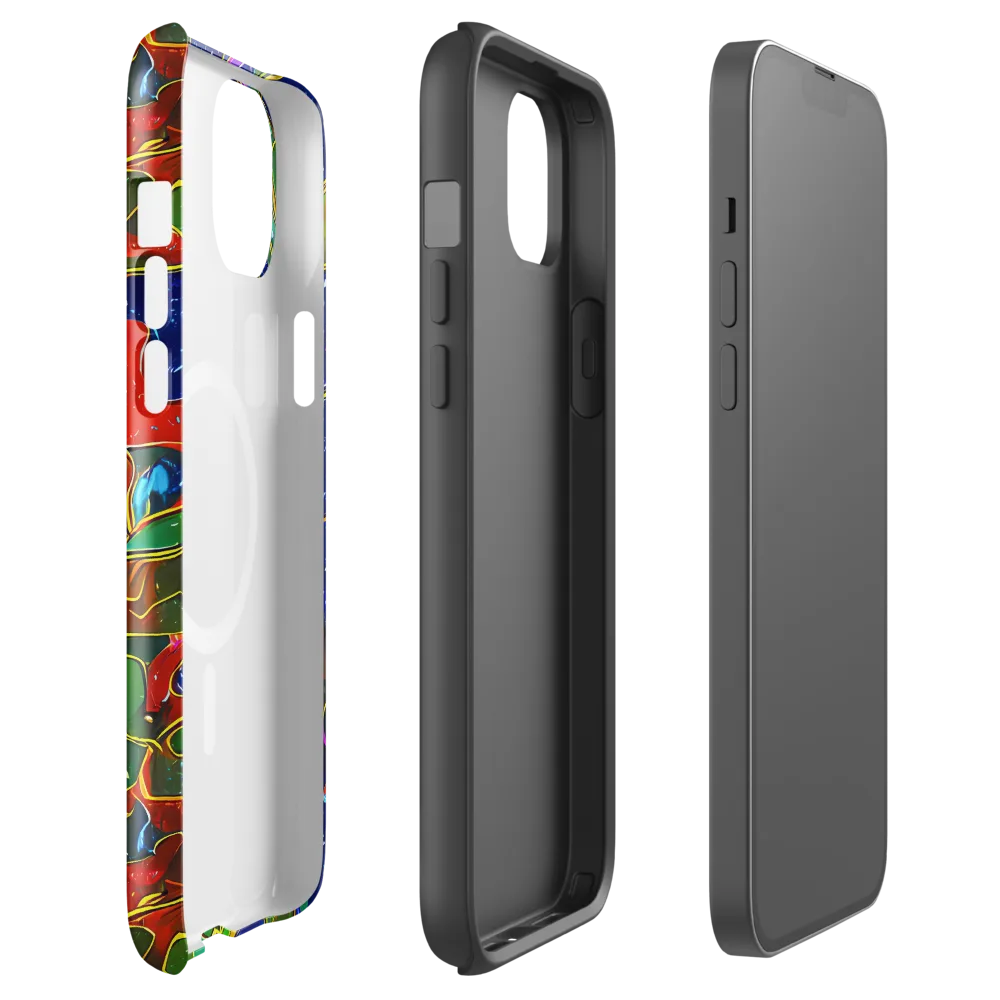 Acid Mosaic on MagSafe Tough Case for iPhone® — Front
