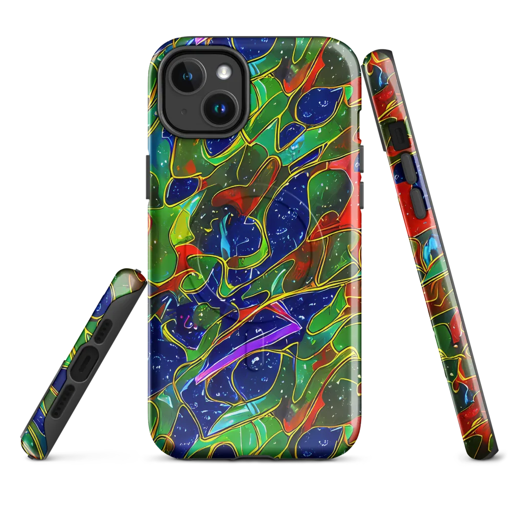 Acid Mosaic on MagSafe Tough Case for iPhone® — Front