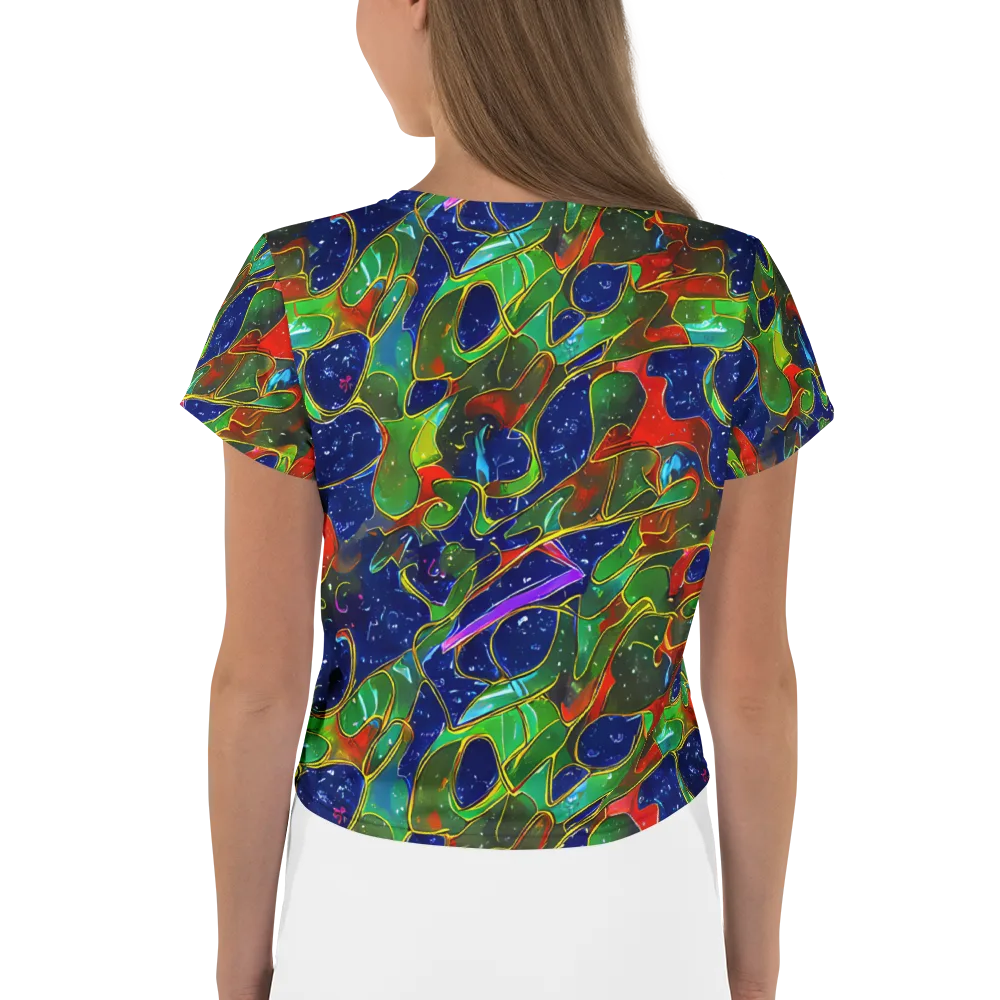 Acid Mosaic on Crop Tee — Back