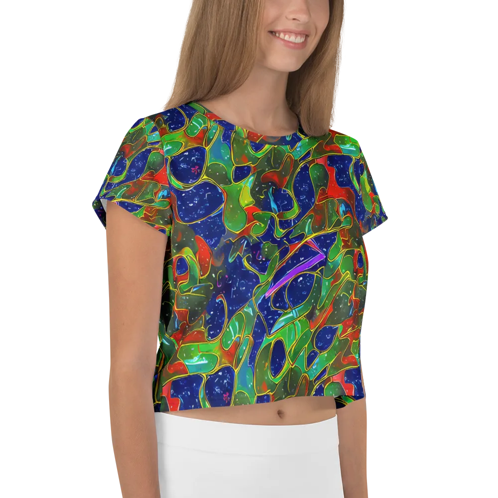 Acid Mosaic on Crop Tee — Right