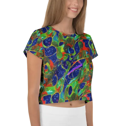 Acid Mosaic on a Crop Tee