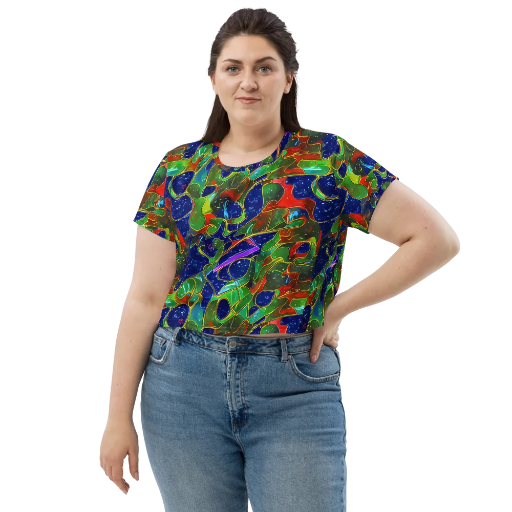 Acid Mosaic on Crop Tee — Front