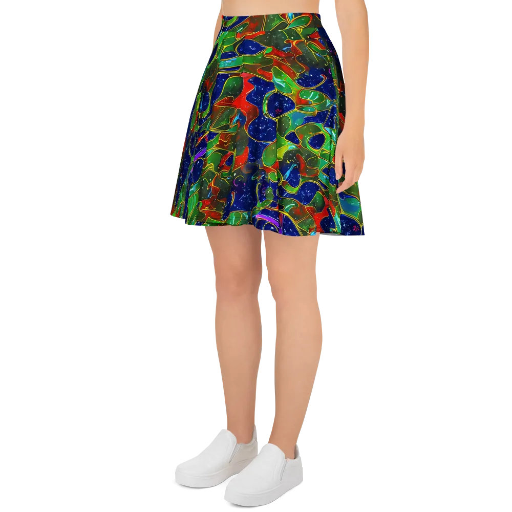 Acid Mosaic on Skater Skirt — Left