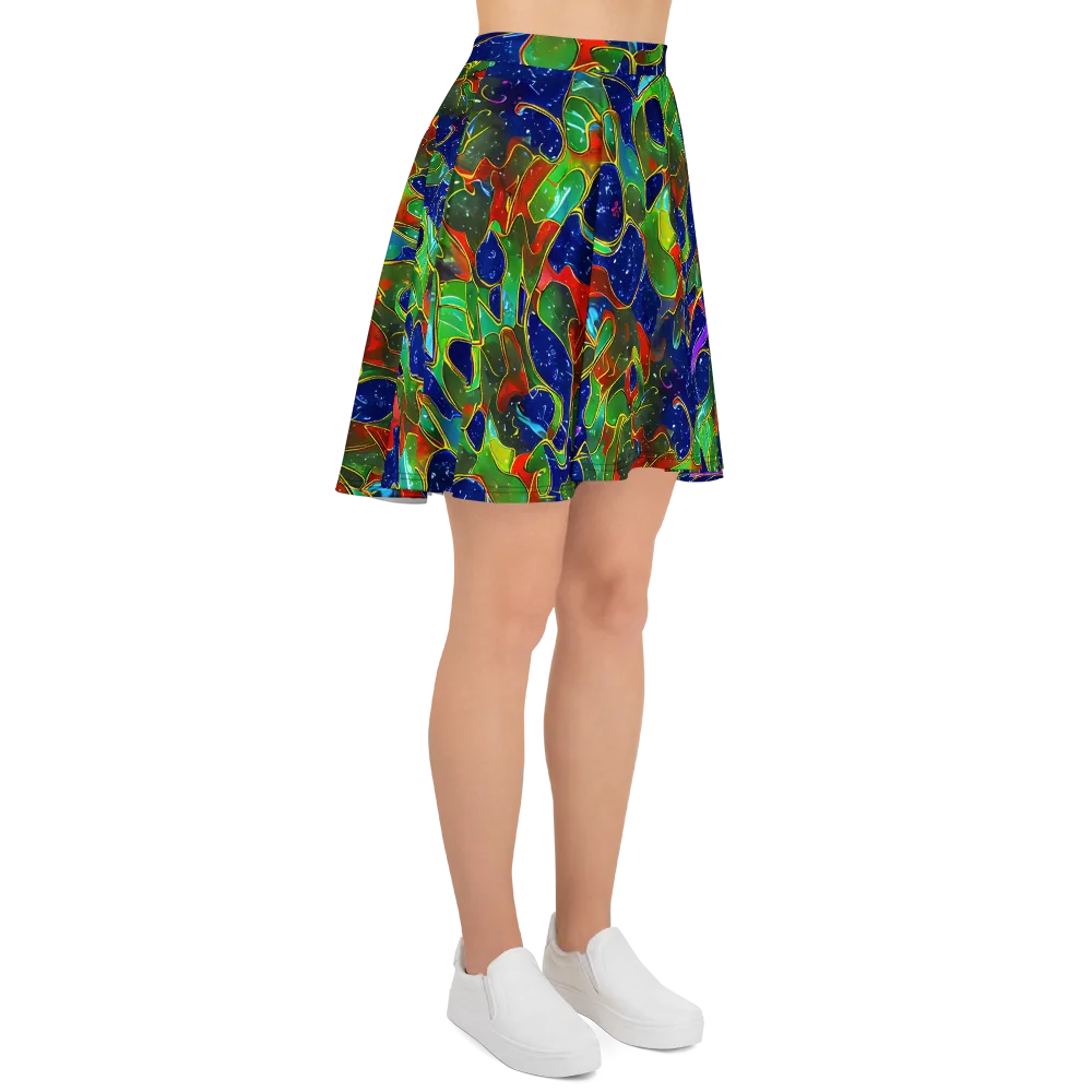 Acid Mosaic on Skater Skirt — Right