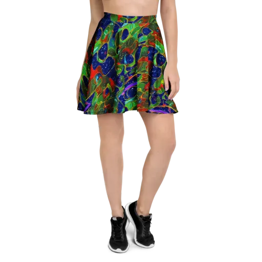 Acid Mosaic on a Skater Skirt